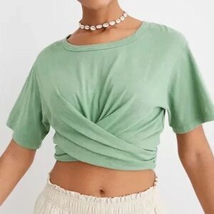 Aerie Cropped Wrapback T-Shirt